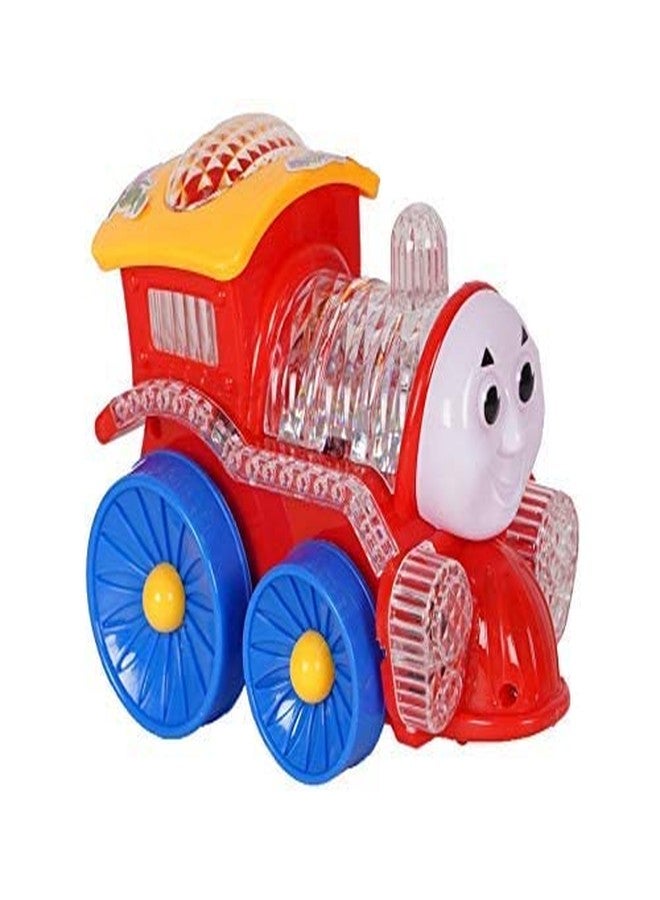 RKZ® Bump and go Action, Funny loco, Musical Train Engine Toy for Kids and Toddlers | Toy Train for Kids (Pack of 1, Multicolor) - Image 1